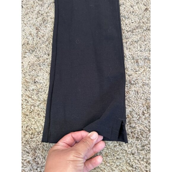 AMERICAN GIANT Black Flared Leggings Pants Pull On Ankle Yoga Casual Sz 4 28x24 - Picture 6 of 10